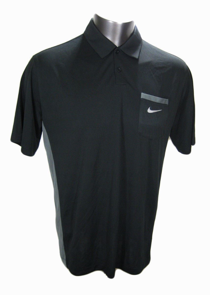 Magnificent Nike Dri Fit Lightweight Innovation Cool Golf Polo Sz L 585821-011 Black Gray on eBay