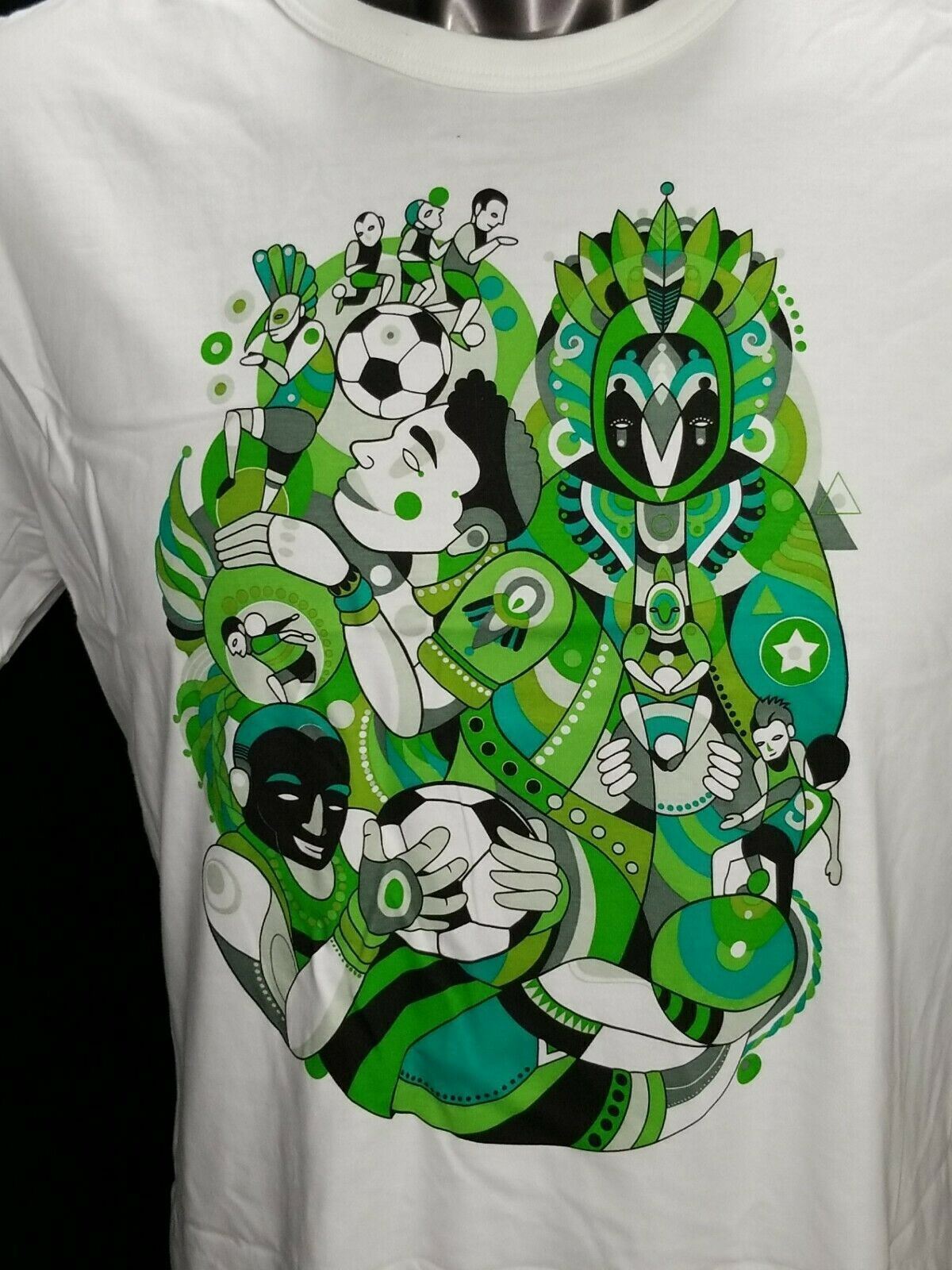 Huge Nike T shirt Futuro Chamarelli Brazil Soccer SZ L White Limited Quickstrike 2014 on eBay
