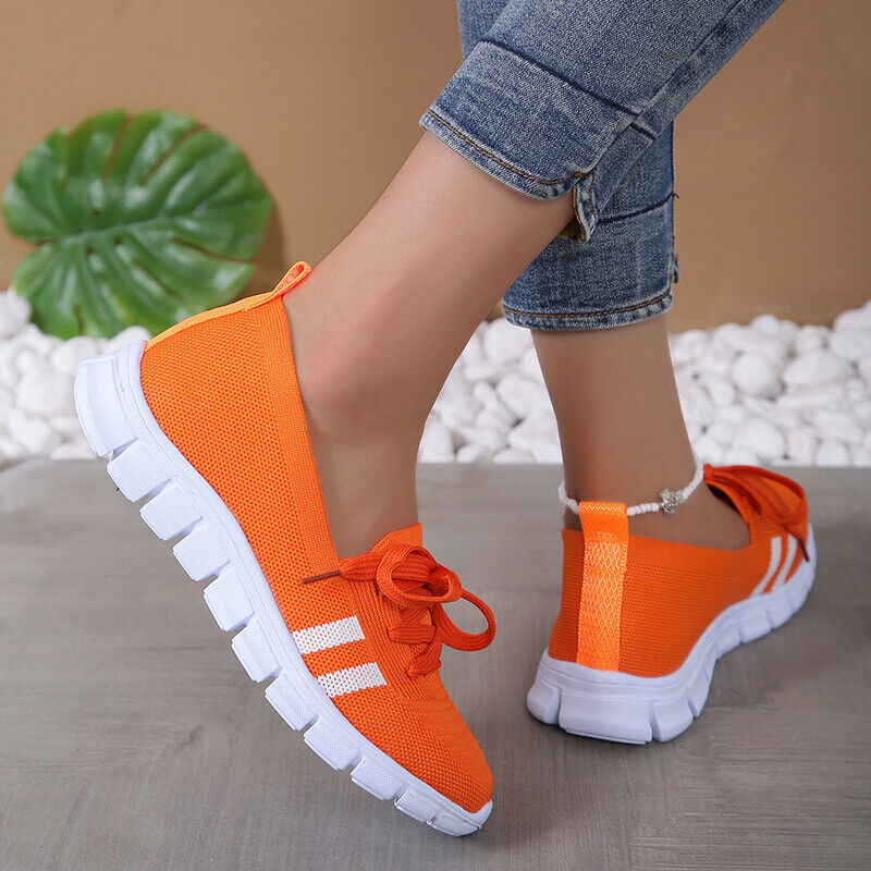 Beautiful Casual Lace-up Mesh Shoes Preppy Flats Walking Running Sports Shoes Sneakers on eBay