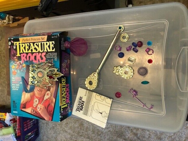 Fancy Vintage Treasure Rocks Bracelet Jewelry Set Hasbro Made In USA 90s  on eBay