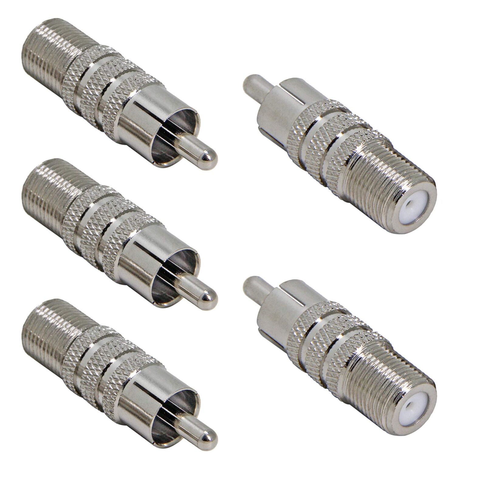 Clever F Female to RCA Male, 5-Pack Coax to RCA Adapter Audio Video Connector for Su… on eBay
