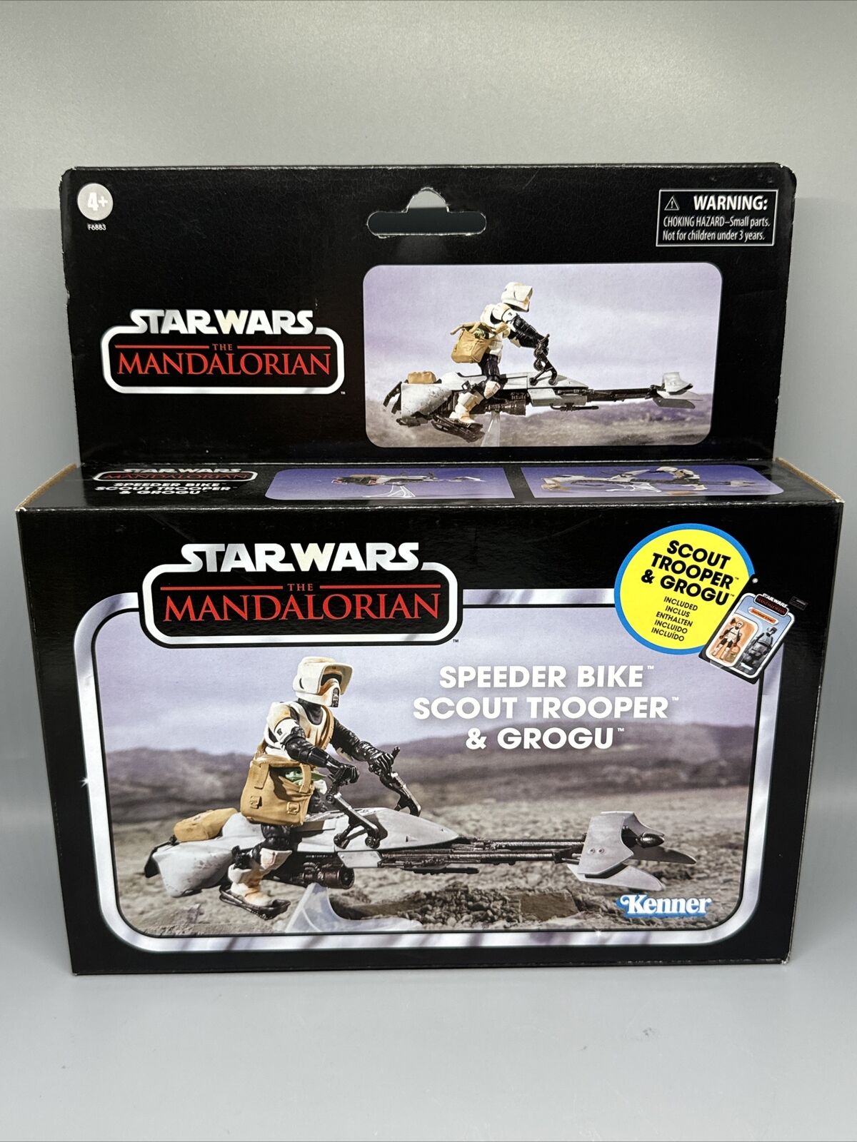 Clever STAR WARS The Vintage Collection Speeder Bike, Scout Trooper & Grogu Mandalorian on eBay