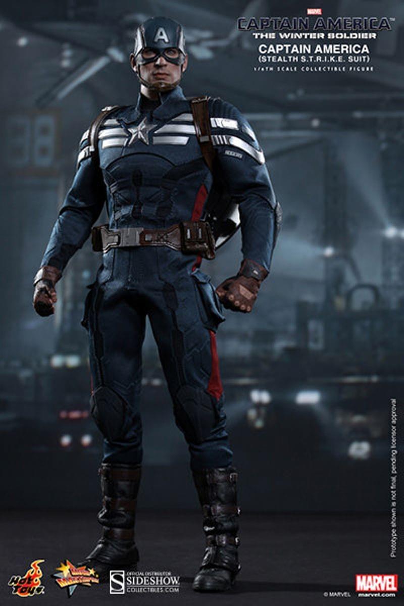 Beautiful Captain America The Winter Soldier 1:6 Masterpiece Action Figure By Hot Toys on eBay