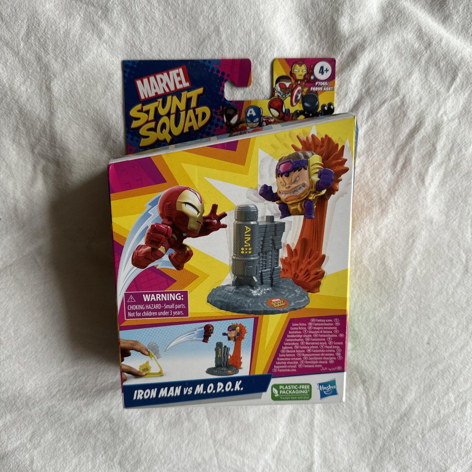 Huge Marvel Stunt Squad IRON MAN vs M.O.D.O.K Figures Toy Hasbro New Sealed FREE SHIP on eBay