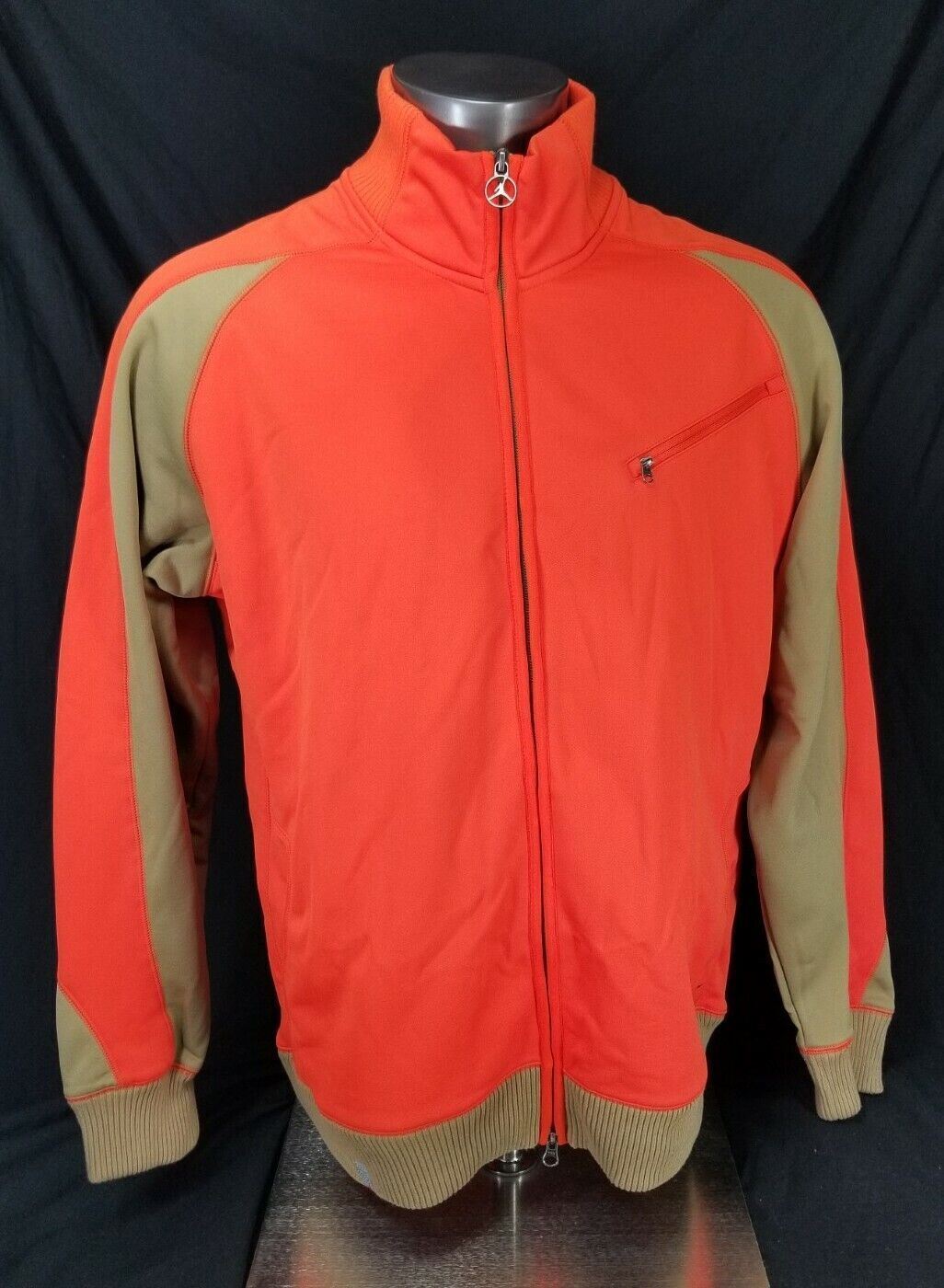 Helpful 2011 Nike Air Jordan Basketball Jacket Thermal SZ 2XL Orange Beige Dri Fit on eBay