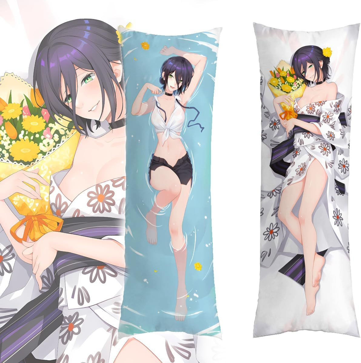 Magnificent Reze Body Pillowcase Anime Girl Dakimakura Short Plush Decorative 19″X59″ Waifu on eBay