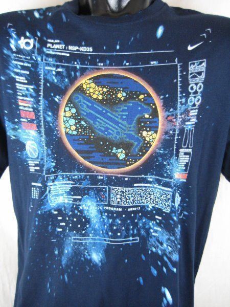 Huge Kevin Durant 2013 NIKE KD All Star Game T Shirt SZ XL 596574-451 AREA 72 2013 on eBay