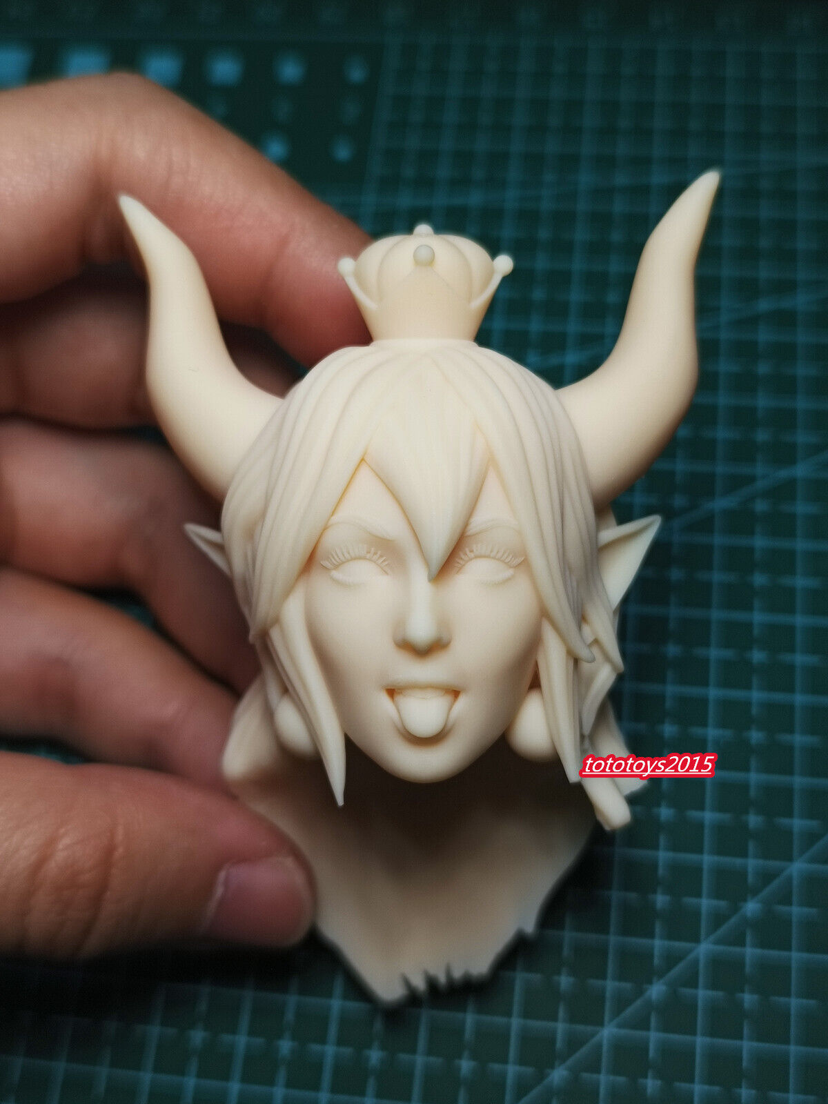 Awesome 1:6 1:12 1:18 Anime Girl Tongue Out Head Sculpt Carved For 12” Male Figure Body on eBay