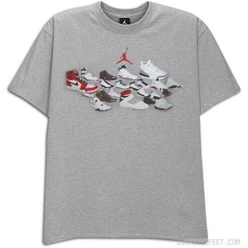 Adorable Air Jordan History T Shirt SZ XL SPACE JAM I 3 4 OG XI V BANNED 2006 Nike on eBay