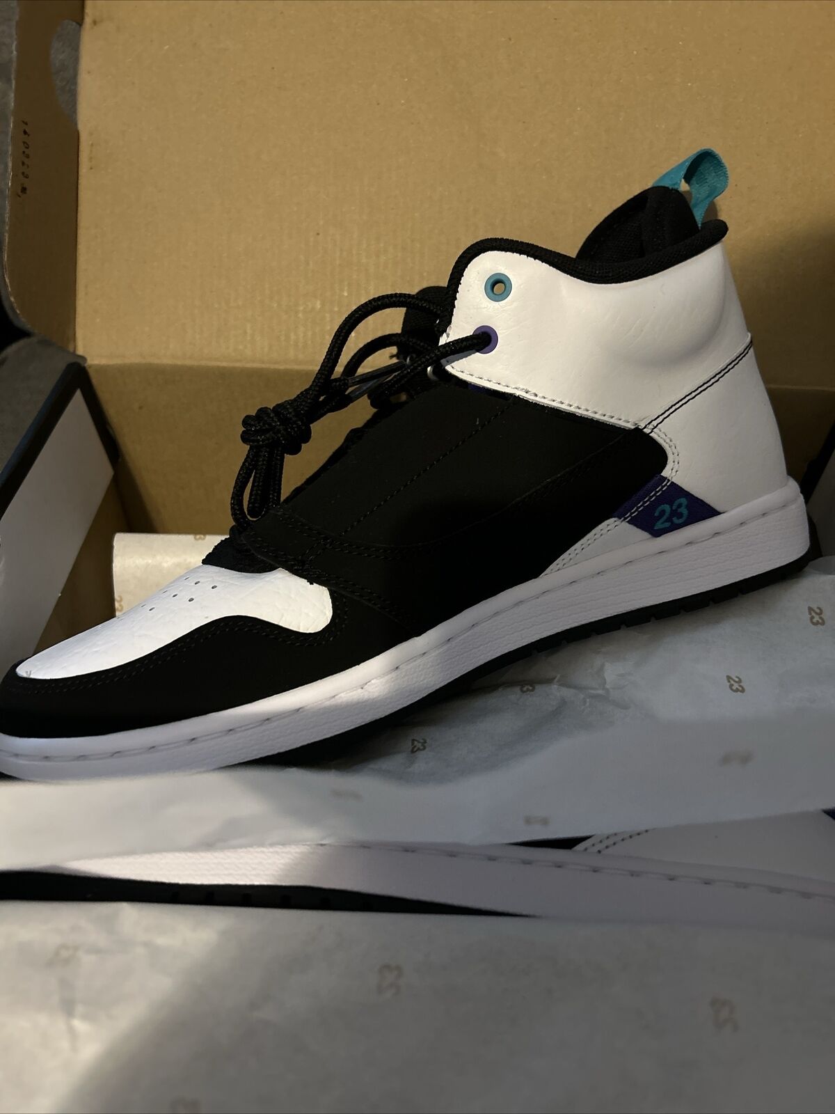 Unbelievable Mens Jordan Shoes Size 8.5 Fadeaway Black White Basketball NWB on eBay