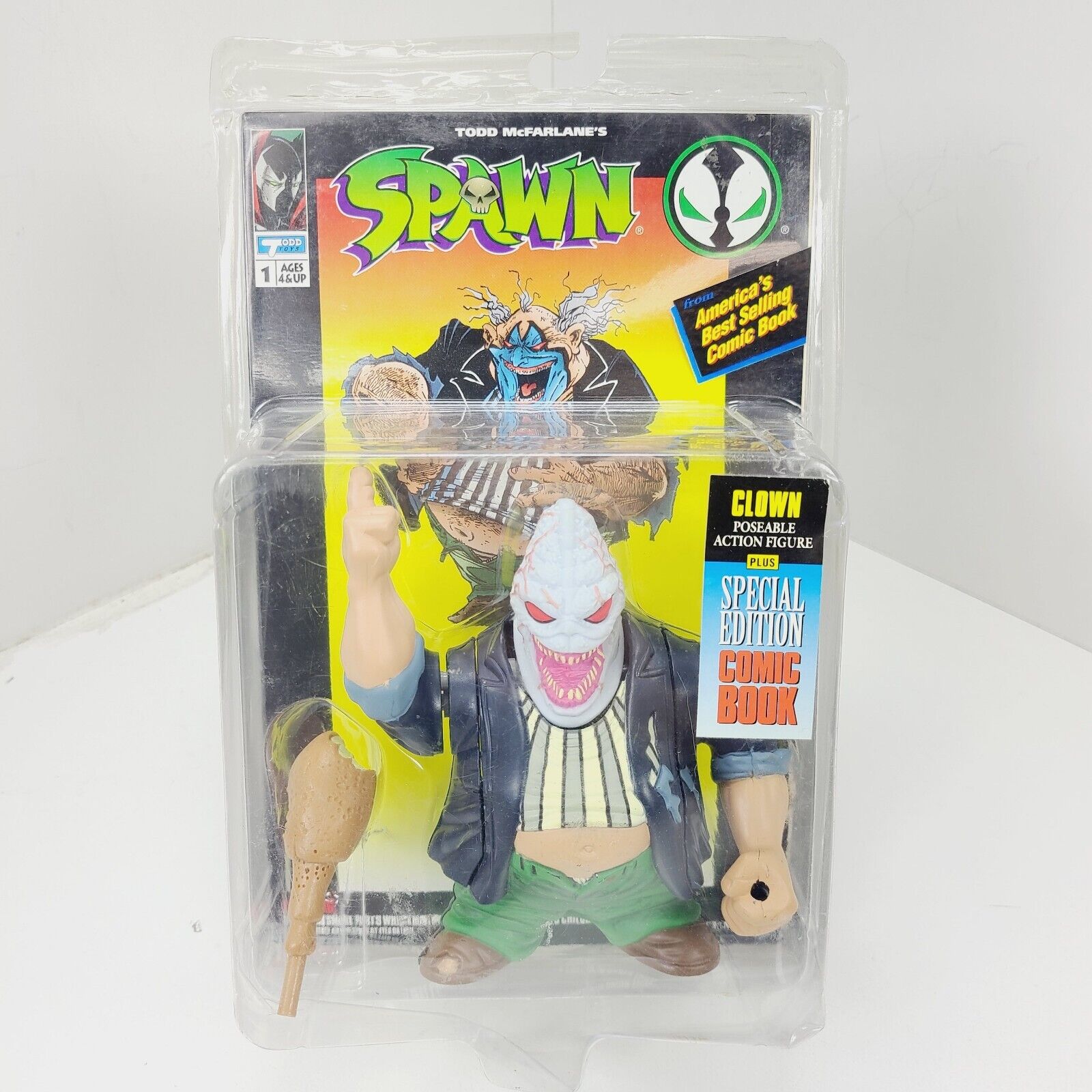 Elegant 1994 McFarlane Spawn CLOWN Action Figure Series 1 w/ Special Edition Comic NEW on eBay