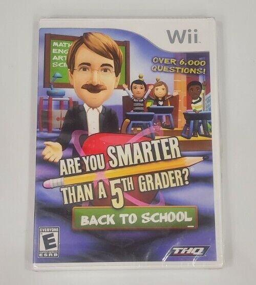 Elegant Are You Smarter Than a 5th Grader Back to School (Nintendo Wii, 2010) New Sealed on eBay