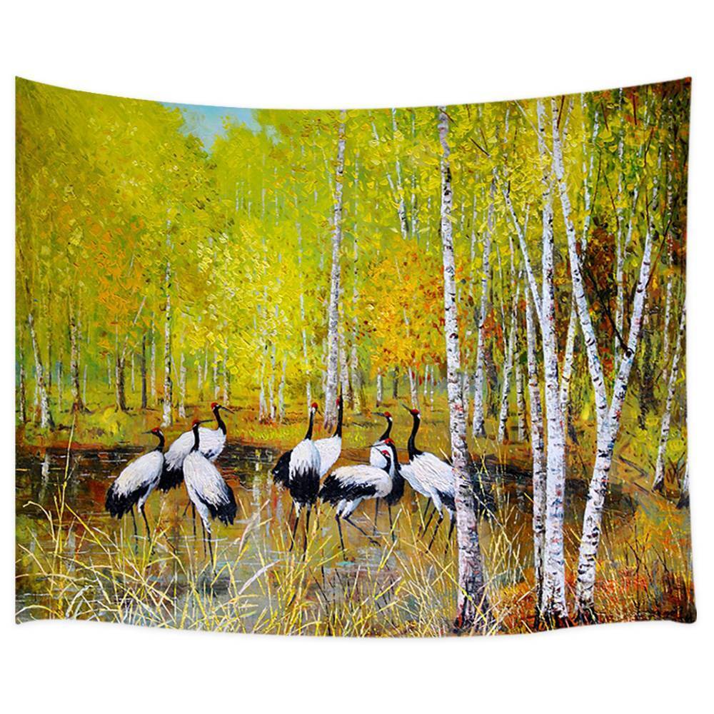 Glamorous Nature Tapestry Art Forest Bird for 1/6 Figure Doll Backdrop Diorama Background on eBay