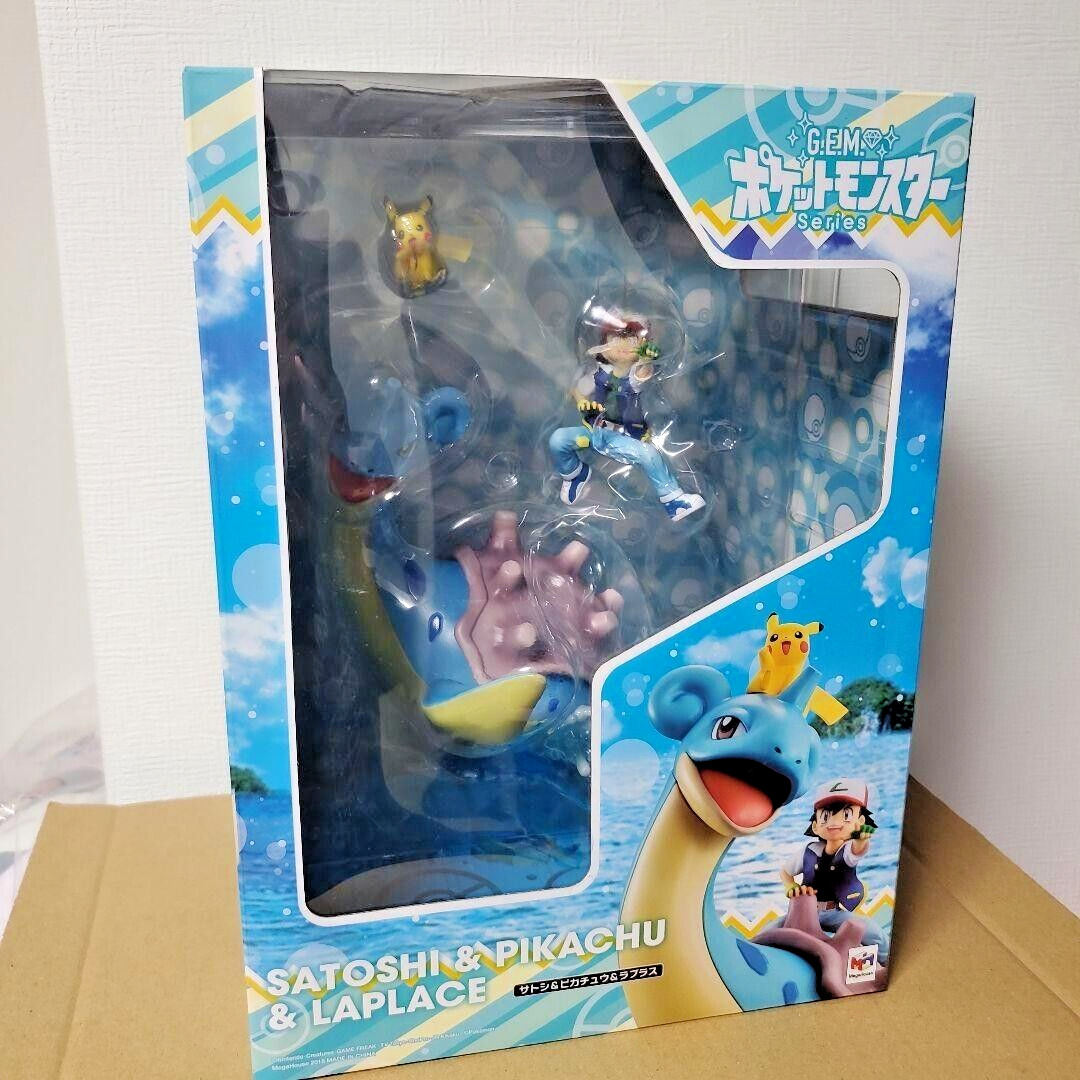 Astonishing G.E.M. Series Pokemon Ash Ketchum Satoshi Pikachu Lapras Laplace Figure New on eBay