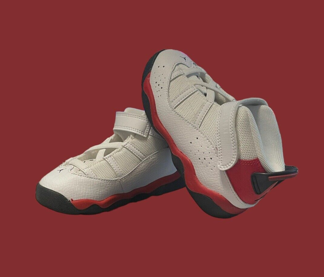 Nice Jordan 6 Rings Shoe Sneakers 323420-126 White Toddler Size 10C on eBay