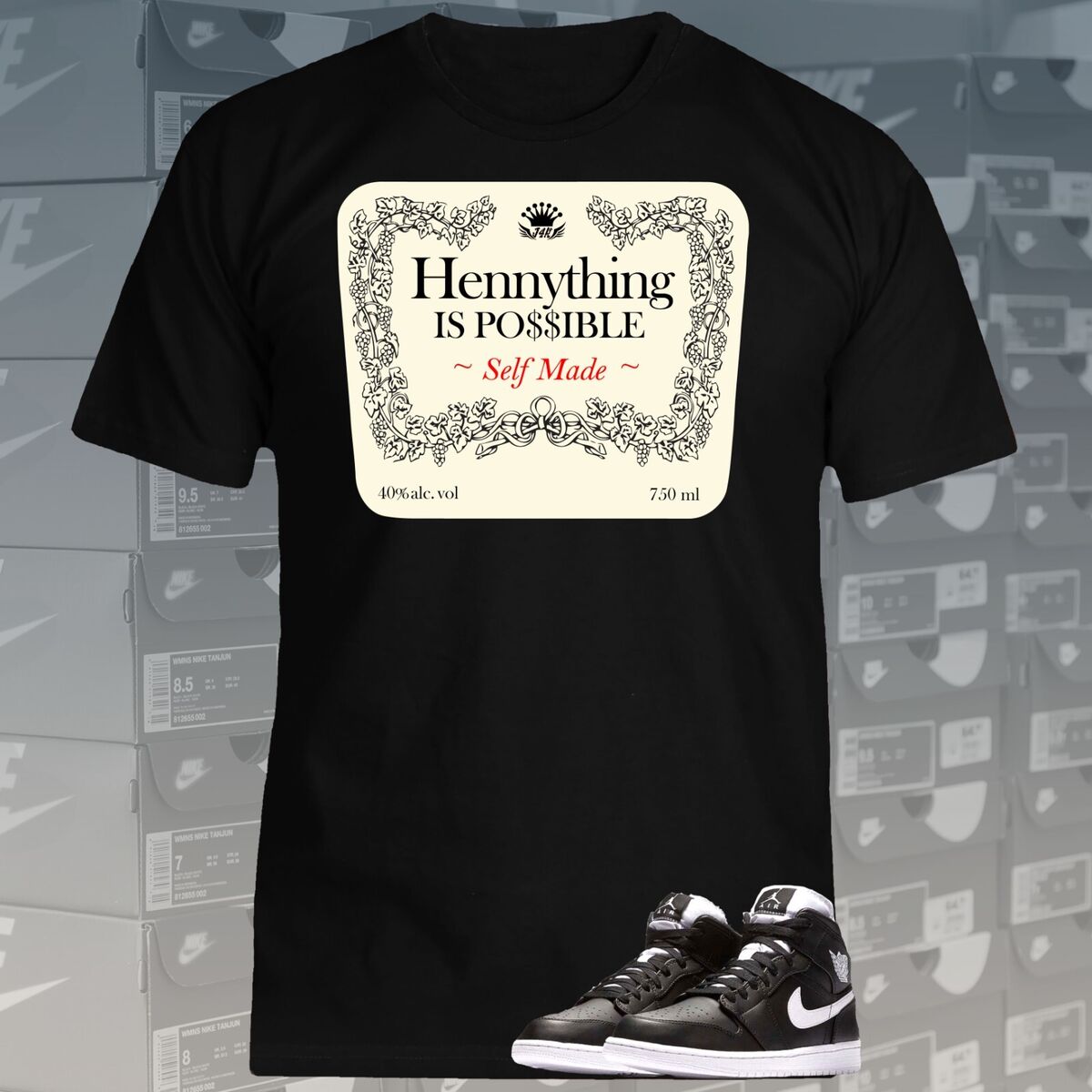 Nice Sneaker Tee Shirt to Match Air Jordan Shoes Unisex Sizing Hennything is Possible on eBay