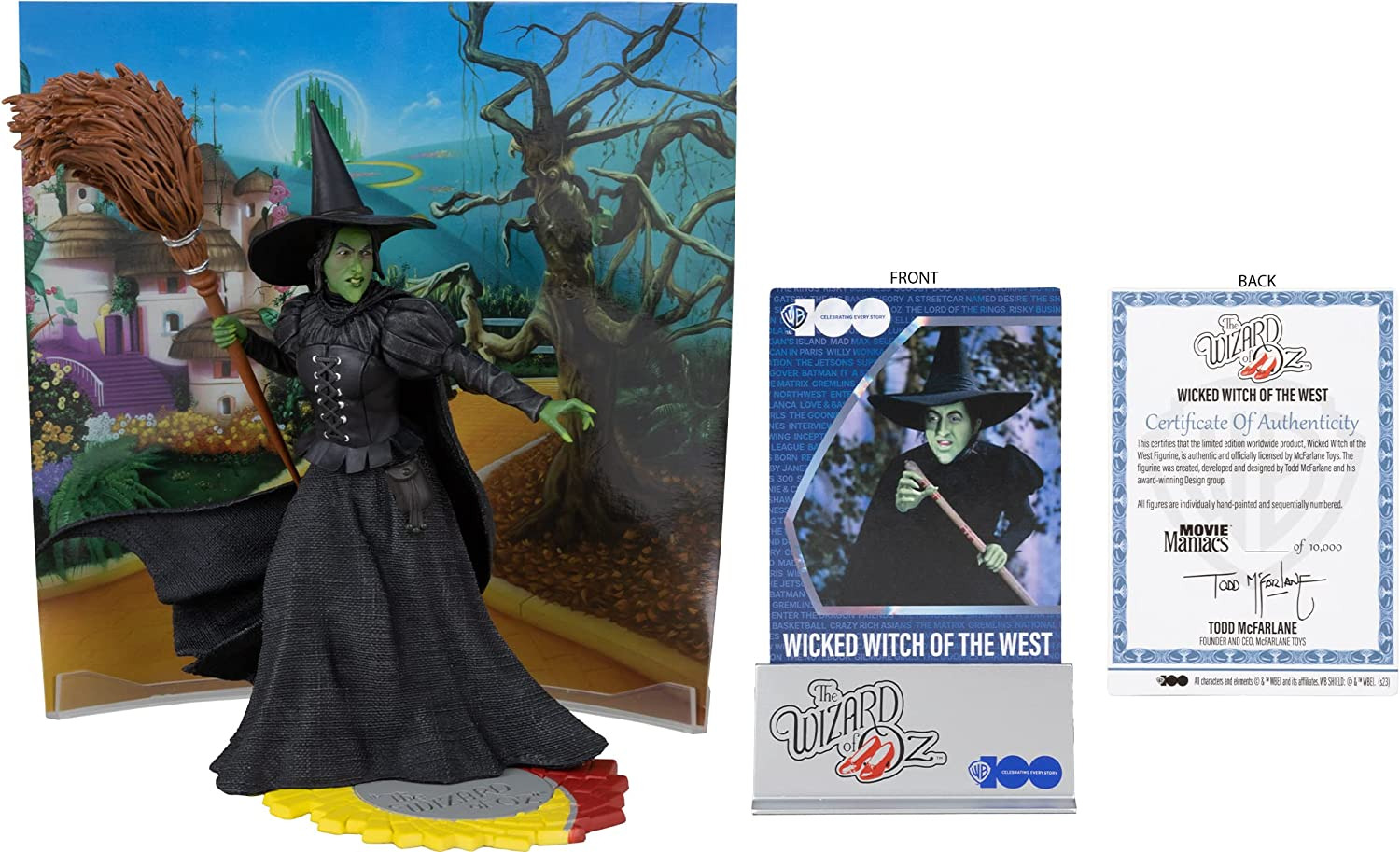 Awesome Mcfarlane Toys – Movie Maniacs 7″ Posed – WB100 Wave 1 – the Wicked Witch of the on eBay