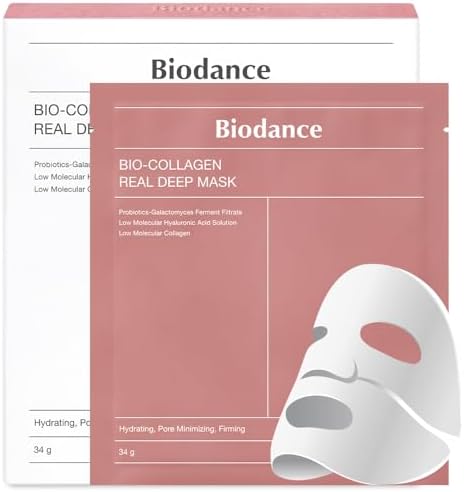 Adorable BIODANCE Bio-Collagen Real Deep Mask, Hydrating Overnight Mask, Pore Minimizing, Elasticity Improvement, 34g x4ea on Amazon AE